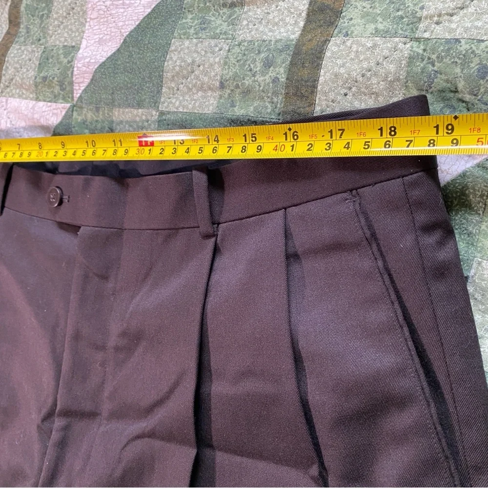 Alfani Wool Pants Trouser‎ Slacks Size 38x29L Black Dress Pants Office Career